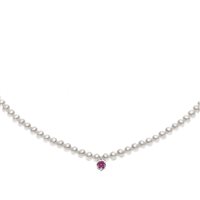 Collana Comete Donna in Oro bianco Rubino FWQ151 - FWQ151